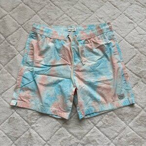 Modern Amusement | Men's Cotton Candy Pastel Tie-Dye Swim Trunks | Size Large